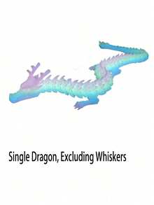 مجموعة غامضة: نموذج تنين قوس يضيء في الظلام - تقنية الطباعة ثلاثية الأبعاد، تصميم تنين مدمج، مناسب لديكور المنزل، هدايا رأس السنة، إلخ. (تنين واحد بدون شوارب) - متعدد الألوان - مشاهدة 8