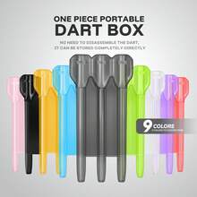 HUANQU Multi-Functional Dart Storage Box - Professional 3-Dart Portable Case, Shock-Proof And Scratch-Resistant, 9 Color Options, Travel Accessory, Durable Indoor Dart Game Storage Solution, Suitable For Travel, Competitions, Christmas, Valentine's Day, Easter, Birthday Gifts - Multicolor - View 3