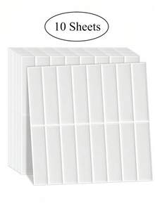 1/10/20 Piezas Azulejos de pared autoadhesivos de color dopamina - Azulejos de salpicadero brillantes para cocina y baño, fácil DIY, pegatinas de azulejos de pared autoadhesivas y removibles, adecuadas para salpicadero de cocina y baño de vacaciones - Multicolor - Ver 12