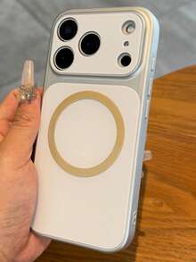 奢华橙色碳纤维磁吸磨砂手机壳，兼容 17 Pro Max、17 Pro、17、16 Pro Max、16 Pro、16、16、15 Pro Max、15 Pro、15、14 Pro Max、14 Pro、14，支持摄像头保护、无线充电，柔软 TPU 后盖。 - 銀色 - 查看 5