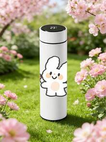 Botella de agua aislada al vacío de 500ml con inspiración colorida, gran capacidad, monitoreo preciso de temperatura, adecuada para estudiantes y trabajadores de oficina, combina diseño y practicidad - Multicolor - Ver 2