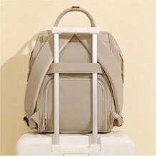 1 Pc Diaper Bag Backpack For Girl Large Capacity With Insulated Pockets, Maternity Backpack, Diaper Bag Backpack For Dad - Khaki - View 6