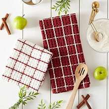 DII Washed Collection - Juego de Toallas de Cocina preencogidas Ultra absorbentes, 20 x 30 Pulgadas, , 2 Piezas(Dishtowel Set, 20x30" Granero rojo) - Multicolor - Ver 6