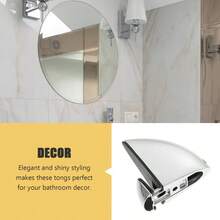 XISH Hemobllo Soporte De Clip Para Vidrio Ajustable De Aleación De Zinc Para Espejos Y Estantes De Vidrio Clips De Boca De Resistentes Para Baño Hogar Y Exhibidores - 10x8x4cm - Ver 6