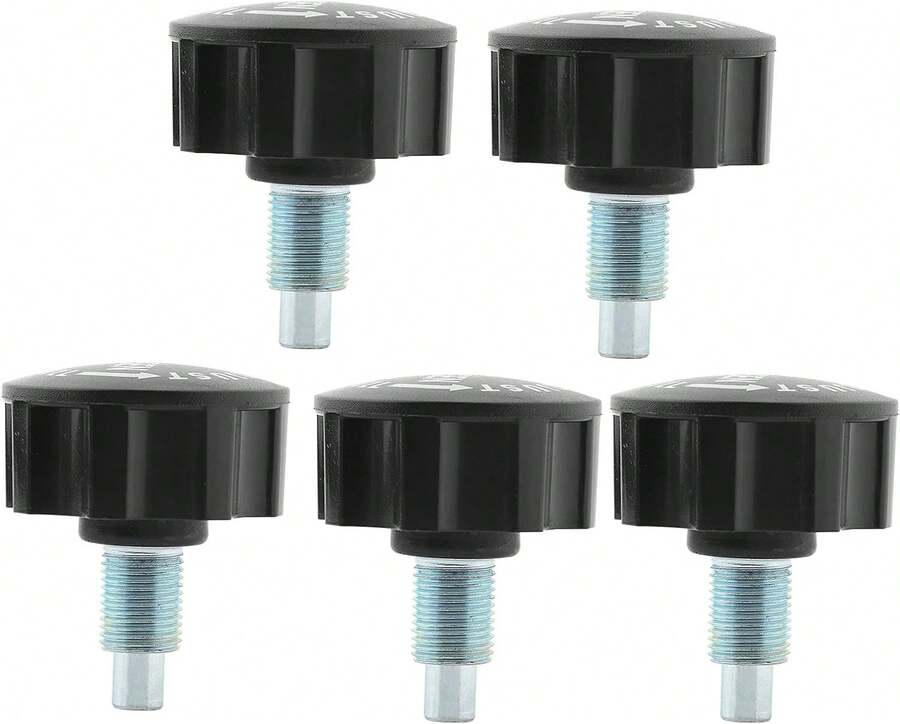5 Uds Fitness Pull Pin Knob M16 Máquinas de Ejercicio Equipo de Liberación de Bicicleta para Ajuste de Fitness Entrenamiento de Fuerza - negro - Ver 1