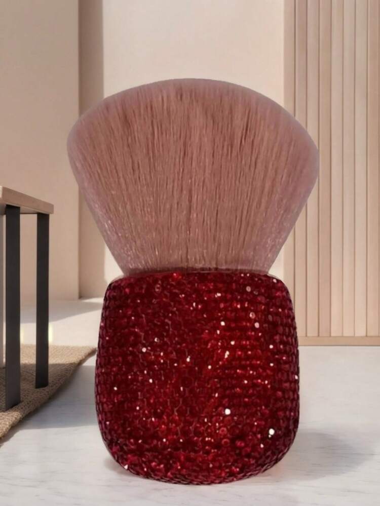 Diamond Set Small Waist New Powder Makeup Brush Super Large Stick Drill Single Goblet Powder Blusher Brush Dust Brush - Multicolor - View 6