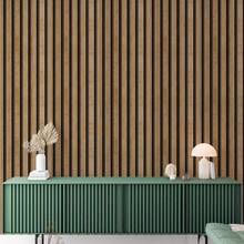 Adhesive Wallpaper With Natural Wood Ribbed Pattern, Thin Strips - Multicolored 18 - View 22