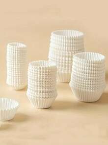 LIFETALK 50/100/200 Pcs Grease-Proof Cupcake Liners - Solid Color Cupcake Wrappers, Suitable For Weddings, Birthdays, Baby Showers, Cake Decorations - Also Suitable For Halloween, Thanksgiving, Father's Day, Mother's Day, Graduation Ceremonies. - Multicolor - View 11