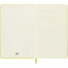Moleskine - Cuaderno clásico, tapa dura, grande (13 x 21 cm), liso/blanco, verde mirto, 240 páginas(Rayas Verde Limón) - Multicolor - Ver 5