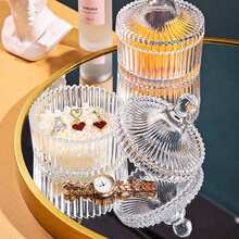 玻璃圆顶罐，糖果罐，化妆品收纳罐，水晶装饰罐