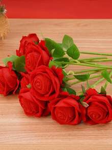 Boîte à bague en forme de rose floquée, roses artificielles, boîtes à bijoux, support pour boucles d'oreilles pour cadeaux de la Saint-Valentin, boîte à bague rouge, célébrations de fiançailles et d'anniversaire, décoration de mariage, boîte à bijoux, boîtes cadeaux pour la fête des mères, boîte à bague de cérémonie de mariage, fiançailles, proposition, anniversaire, utilisation toute saison, cadeau parfait pour le Ramadan, l'Aïd, la Saint-Valentin, Noël ou Thanksgiving, décoration de salle de maquillage, décoration de chambre - Multicolore - Voir 6