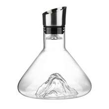 50-Ounce European-Style Crystal Glass Decanter, Equipped With A Lotus Spout And Dual Stainless Steel Filter For Quick Decanting, Luxury European-Style Wine Pourer For Home Use, Suitable For Parties, Weddings, And Anniversaries