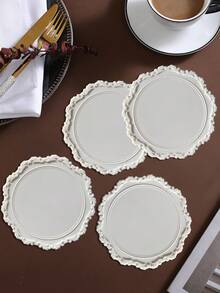 1 件 35 厘米硅胶防滑餐垫，北欧风格餐桌装饰垫，可水洗，易清洁，可擦拭，防滑，优雅餐垫，餐桌摆设，厨房桌面垫，节日婚礼装饰 - 彩色 - 查看 7