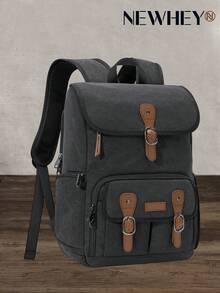 NEWHEY Mochila para cámara adecuada para cámaras DSLR/sin espejo y portátiles de 15.6 pulgadas, diseñada para fotógrafos, bolsa de fotografía antirrobo con soporte para trípode y cubierta contra la lluvia - Multicolor - Ver 12