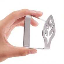 8 kẹp khăn trải bàn bằng thép không gỉ, kẹp khăn trải bàn hình tam giác móng mèo chống trượt, kẹp cố định khăn trải bàn hình bướm và lá dùng cho các cuộc họp ngoài trời, có thể điều chỉnh. - Nhiều màu - Xem 6