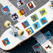 56pcs/Set Pop Art Stickers, Red Blue And Yellow Pattern Sticker Pack, Creative Decals For Festivals Cheering And Party, Decorative DIY Gifts, Artistic Stickers For Diary, Laptop, Notebook, Water Bottle, Phone Case, Aesthetics Stickers For Teens Adults, School Supplies - Multicolor - View 9