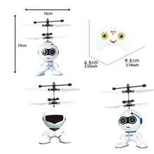 1. Gesture Sensing Flying Robot, Shock-Resistant Material, Infrared Remote Control, Sensing Flying Toy Robot, Plastic Flying Toy Gesture Sensing Aircraft, Interactive Youth Toy, Gift (With And Without Remote Control Versions, Handmade Painting May Have Slight Unevenness, Handmade Measurement May Have Slight Deviation)
