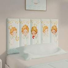 Mr Dias Kit Cabeceira Decorativa de Cama Box Queen Casal Infantil Estampada Modular Auto Colante