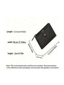 1pc Customized Women's Wallet - Heart-Shaped Name Design Casual Style Zipper Closure Polyester Lining Faux Leather Material Easy Care Best Valentine's Day Gift For Women Money Wallet Mini Wallet Purse Wallet Small Wallet - Multicolor - View 9