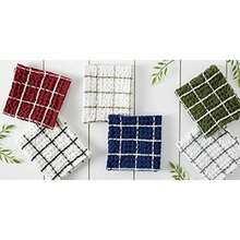 DII Washed Collection - Juego de Toallas de Cocina preencogidas Ultra absorbentes, 20 x 30 Pulgadas, , 2 Piezas(Dishcloth Set, 12x12" Azul náutico) - Multicolor - Ver 6