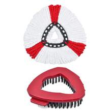 Bộ 2/3/4 đầu và bàn chải thay thế cho cây lau nhà xoay, tương thích với hệ thống lau nhà O-Cedar EasyWring 1 bình chứa. Bàn chải chất lượng cao và khăn lau vi sợi mềm mại, làm sạch sâu gấp đôi cho nhà bếp, phòng tắm, sàn nhà. Đồ dùng vệ sinh nhà bếp dịp Giáng sinh. - Nhiều màu - Xem 13