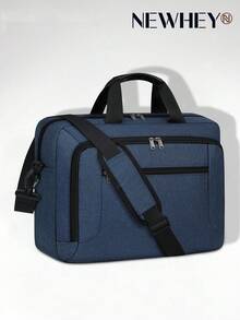 NEWHEY 17.3英寸笔记本电脑包，大容量防水笔记本电脑公文包，男士商务办公笔记本电脑包，17英寸可调节肩带斜挎包，笔记本电脑包，办公包