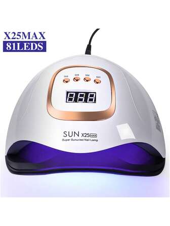 LIMEGIRL 81 LED Nail Lamp Or Gel Nail Quick Curing Dryer, With 81 LED Beads And 4 Timers, Professional UV Light, Suitable For Home Nail Salons