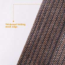 Outdoor Sun Shade Netting, Fence Privacy Screen. High-Density Polyethylene Shade Net With Brass Grommets, 90% Shading Rate, UV-Resistant. Ideal For Gazebos, Outdoor Pavilions, Lawns, Dog Kennels And Outdoor Activity Areas. - Coffee Brown - View 5