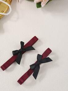 1 Cặp/1 chiếc Vòng đeo mắt cá chân co giãn có nơ dành cho nữ, quà tặng hẹn hò ngày Valentine, vòng đeo mắt cá chân bằng da PU, vòng tay, dây đeo cơ thể, phụ kiện nội y gợi cảm, vòng đeo đùi, vòng đeo chân. - Nhiều màu - Xem 2