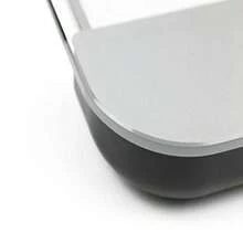 Bathroom body scale with high-quality crystal surface, battery-free use and weight increments of 100 g for up to 180 kg - Blanco - Ver 7