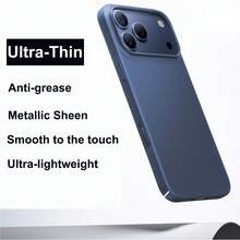 Ultra-Thin Matte Hard PC Phone Case Compatible With IPhone 17 Pro Max, 17 Pro, 17 Air, Also Compatible With IPhone 7-16 Series - Blue - View 2