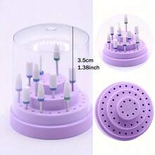 48 Holes Various Styles Acrylic Nail Drill Bits Empty Storage Box Stand Cutter Manicure Milling Container Nail Accessories Tool - Multicolor - View 4