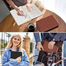 Libreta Hojas Blancas A5 Sketchbook, Cuaderno engrosado 180Hojas/ 360 Pginas, Cuaderno de Notas De 80 GSM, Diario Journal Notebook, Diario para Mujeres y Hombres NegroEn blanco - black(párrafo horizontal) - Ver 5