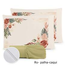 Luxury 3-Piece Sheet Set, 400 Thread Count, Double Bed, 400 Thread Count Micropercal - Foliage - Floral - RS 吸管 - 吸管 - 查看 4