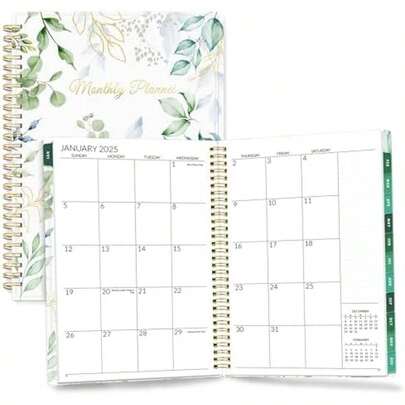 SUNEE 2026-2027 Planner - 24 Months (Jan 2026 - Dec 2027) - 7"X10" Monthly Spreads & Yearly Planner, Black