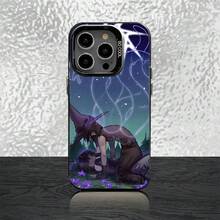 Funda de Teléfono Azure x Two Time Fanart para 17,16,15,14,13,12,11,Pro,Max,Plus, Cubierta Negra Mate a Prueba de Golpes - Z2 - Ver 12