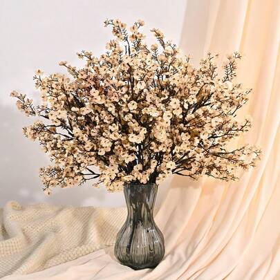 1/120pcs Artificial Starry Sky Flower Bouquet, Realistic Texture, Plastic Flower, Suitable For Home, Kitchen, Bedroom, Wedding, Holiday, Party Decor, Valentine's Day, Birthday, Graduation Gift, Indoor/Outdoor Decor, Farmhouse Style, Boho Wedding, New Year, Valentine's Day Gift