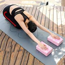 1pc Camouflage Yoga Block, EVA Yoga Foam Brick, Soft Non-Slip Surface Beveled Edges For Yoga, Pilates, Meditation, Foam Yoga Block Set - Multicolor - View 8