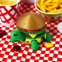 1个3D打印玩具，创意汉堡乌龟，可拆卸身体，关节可活动，桌面摆件，攀爬宠物玩具，万圣节，圣诞节，生日礼物。 - 彩色 - 查看 5