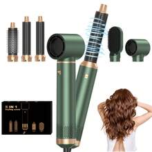 UKLISS 7-In-1 Multifunctional Hairdressing Set, 60,000 High-Speed Ionic Hair Dryer (Effectively Prevents Frizz), Negative Ion Hair Styler, Fluffy Hot Air Brush, Air Curling Iron, Hair Straightener For Styling, Volumizing - EU C Type Plug(220-240V) - View 16