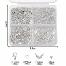 龙虾扣和单环组合套装，DIY项链手链串珠材料