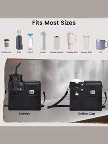 户外便携式斜挎水壶收纳包，带运动水壶套、可调节肩带，适合旅行、露营等活动，保温水壶套，斜挎包（新款个性化大容量水桶包 - 多色可选），情人节、返校季、斋月、圣帕特里克节、母亲节、生日礼物 - 大容量包包 - 查看 7