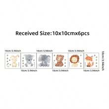 2 件/套卡通动物图案墙贴，可爱墙贴艺术家居装饰贴纸，贴纸，墙贴，乙烯基家居装饰贴纸，春季装饰品让您的家焕然一新，节日装饰贴纸礼物生日毕业 - 彩色 - 查看 8