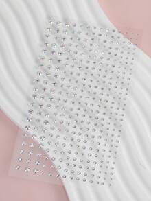 6片/1片 2mm/3mm/4mm 多规格几何形状自粘水钻贴纸，仿真珠宝水晶钻石，心形、五角星、花朵、水滴形，可用于脸部、眼睛、尾巴和头发装饰，适用于DIY工艺品和艺术项目、嘉年华、情人节、万圣节、圣诞节礼物、母亲节、派对、音乐节、脸部、头发和指甲装饰水钻贴纸 - 彩色 - 查看 8