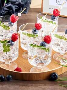 1/10/20 Stück Mini Dessert Becher, transparente Gläser, Mini Eiscreme Kuchen Dessert Becher, Profiterole Vorspeise Becher, Mousse Becher, Kuchenformen, geeignet für Party, Hochzeit, Geburtstag Verkostungsbecher - Verschiedenfarbig - Übersicht 3