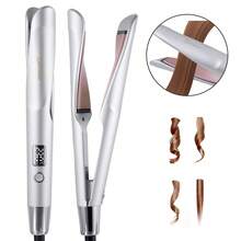 1pc 2-In-1 Multifunctional Hair Straightener & Curler - Multicolor - View 11