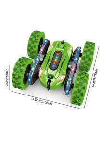 1pc Remote Control Car Toy (For 4-6 Years Old Boys), 360° Rotating Dual-Sided RC Car With LED Headlights, 4WD 2.4GHz Electric Rechargeable Toy Car, Upgraded Version With Bar Light & Headlights, All-Terrain Rechargeable Truck, Outdoor Beach Toy, Suitable For 3-12 Years Old Boys & Girls, Birthday/Christmas/Halloween/Easter/New Year Gift - Multicolor - View 8