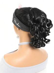 Ekstensi Rambut Ekor Kuda Pendek Keriting dengan Tali Serut, Potongan Rambut Sintetis Jepit, Elegan untuk Pemakaian Sehari-hari, Aksesori Rambut - MultiWarna - View 6
