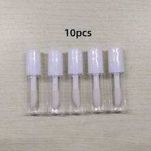 1.2毫升透明迷你唇彩管，可填充空唇膏唇彩容器瓶，透明迷你口红容器，女士DIY化妆（黑色） - 彩色 - 查看 12