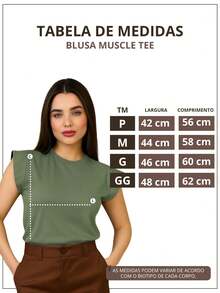 Kit 3 Blusas Feminina Muscle Tee Moderna Casual 100% Algodão - F00 - Multicolorido - Visão 8